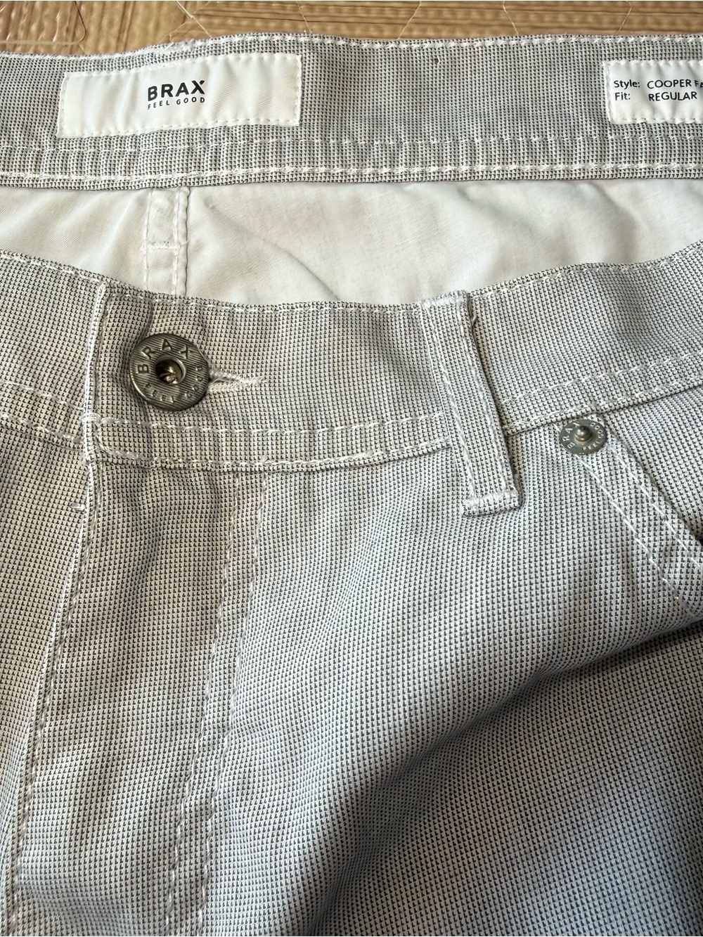BRAX Cooper Fancy Men’s 36x32 Gray Stretch 5-Pocket Pants Regular Fit - Picture 9 of 12